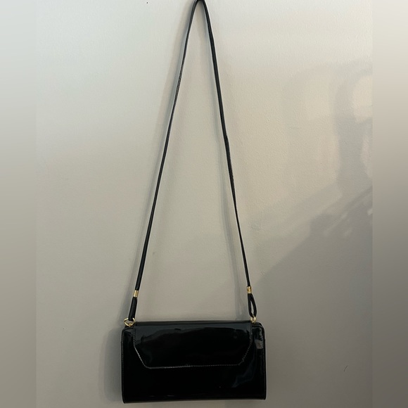Vintage Ande Purse: Black Patent Leather Convertible Crossbody Bag - Picture 2 of 14